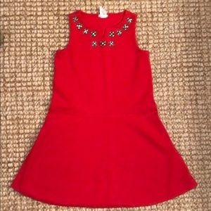 Crewcuts.  Red dress beaded at top. Size 10